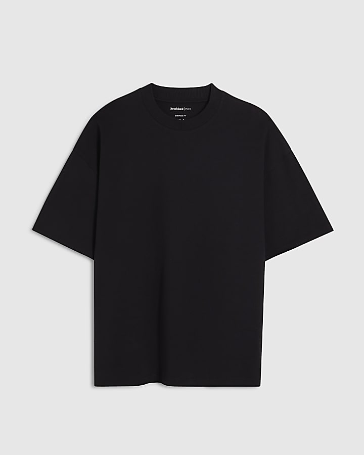 Black Oversized Fit Heavyweight T-Shirt