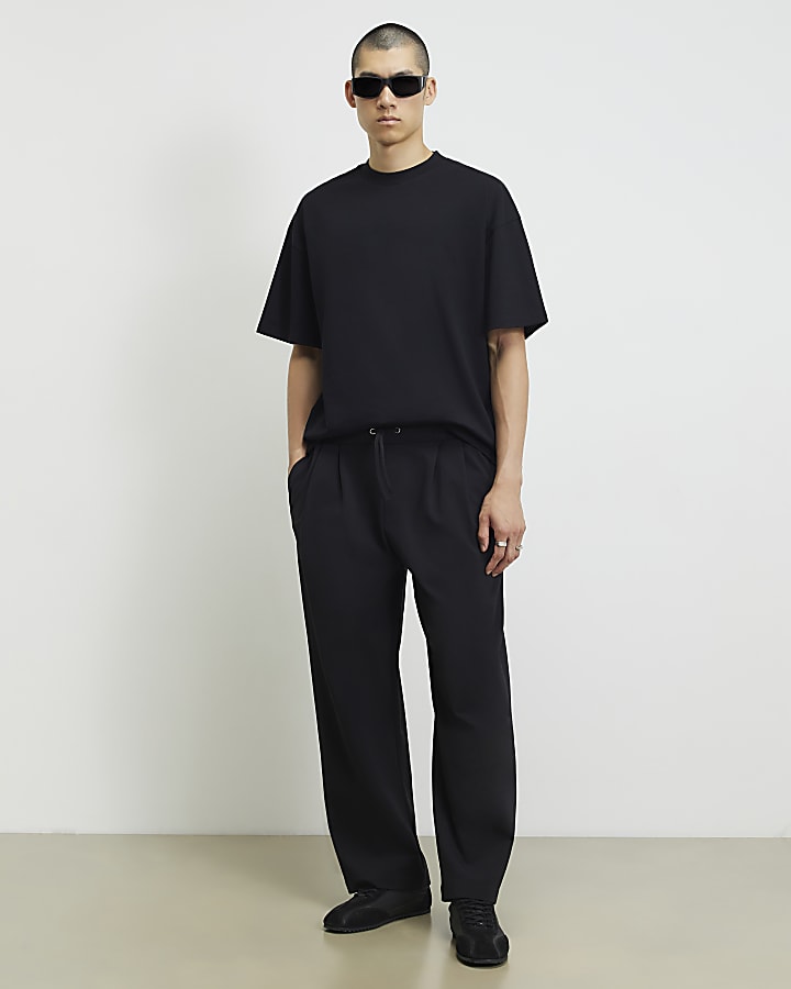 Black Oversized Fit Heavyweight T-Shirt