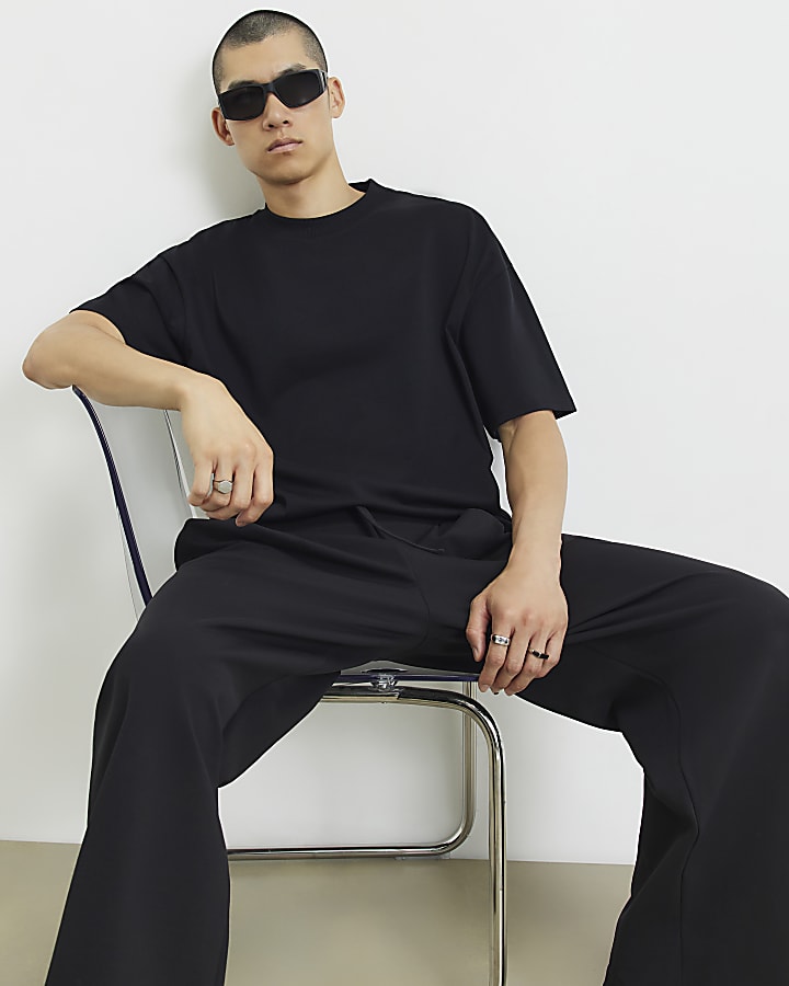 Black Oversized Fit Heavyweight T-Shirt