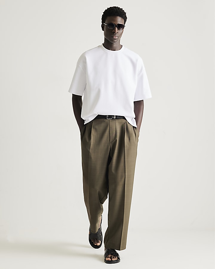 White RI Studio Boxy Crew Neck T-Shirt