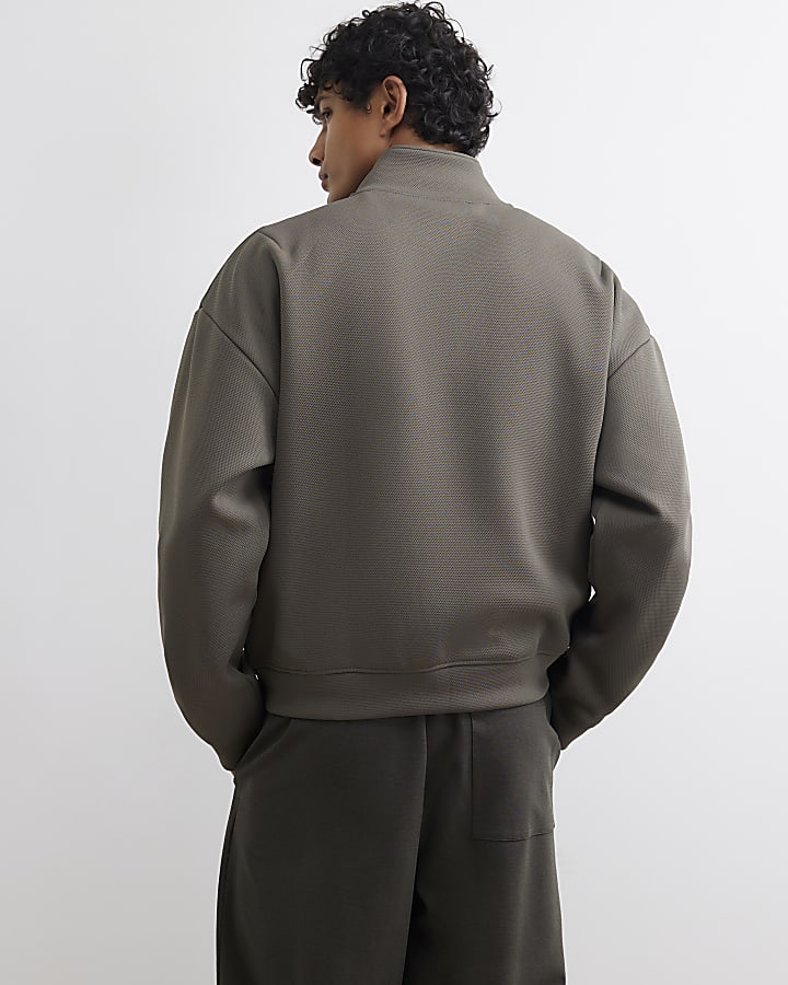 Green Premium Funnel Neck Sweatshirt