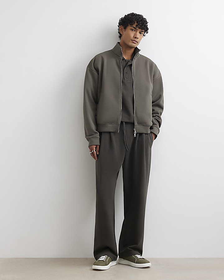 Green Premium Funnel Neck Sweatshirt