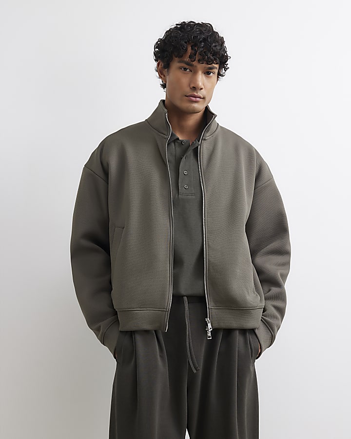 Green Premium Funnel Neck Sweatshirt