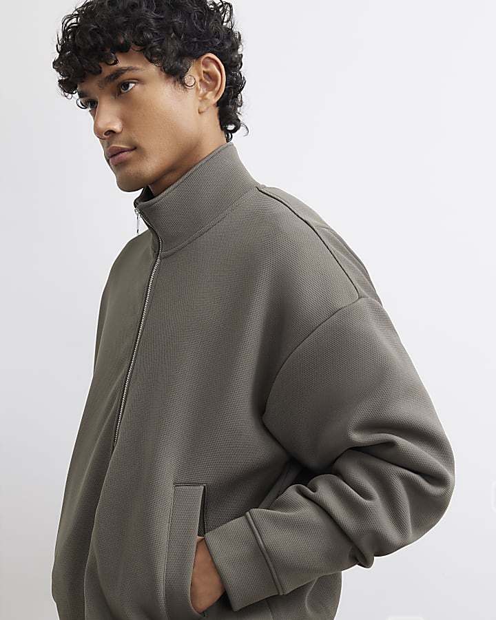 Green Premium Funnel Neck Sweatshirt