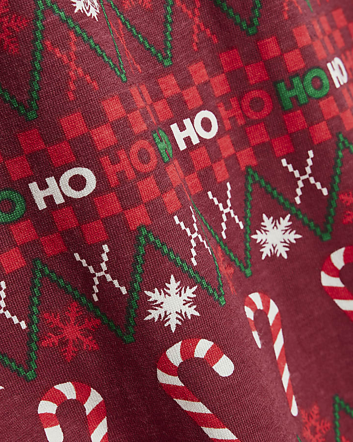 Red Fairisle Candy Pyjamas Set
