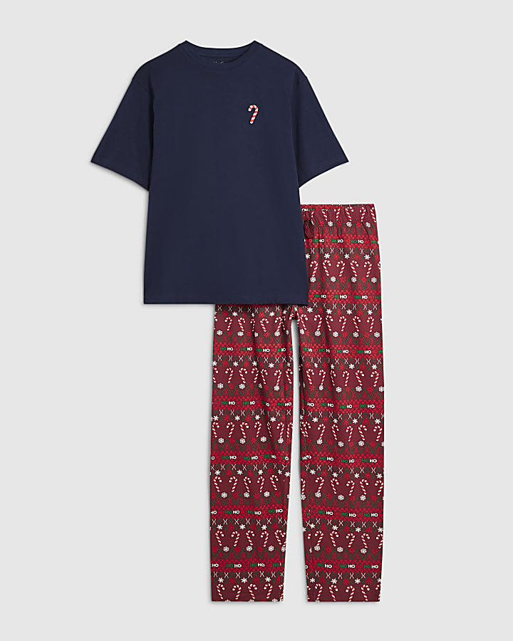 Red Fairisle Candy Pyjamas Set