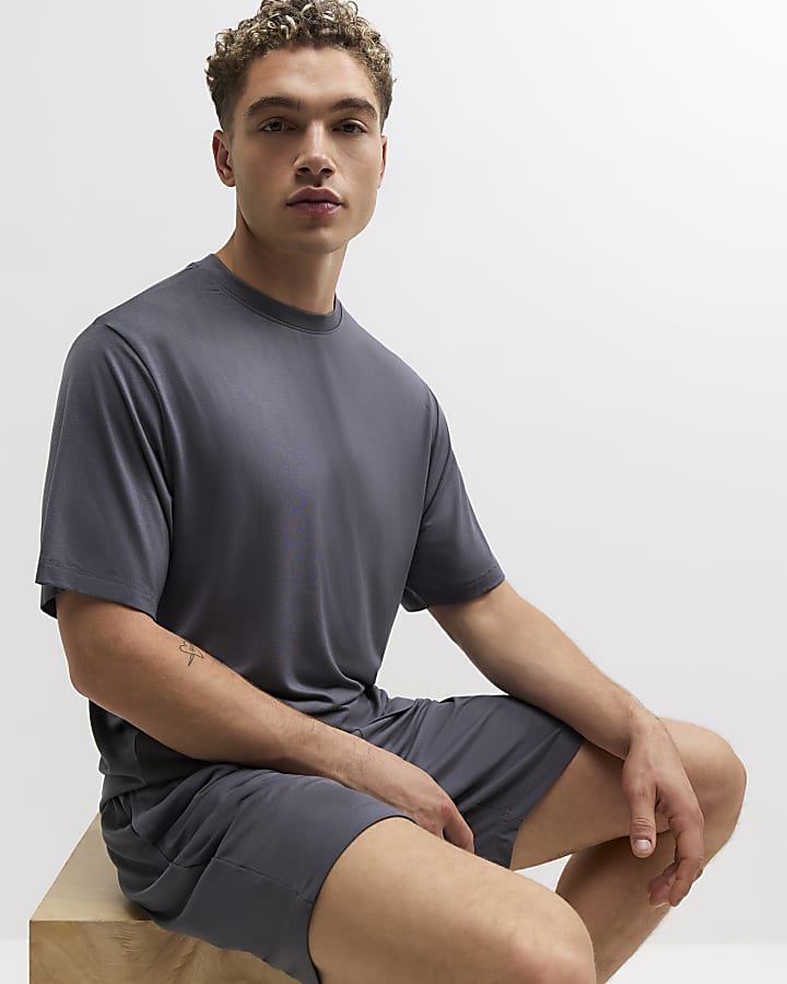 Grey Regular fit Loungewear Set