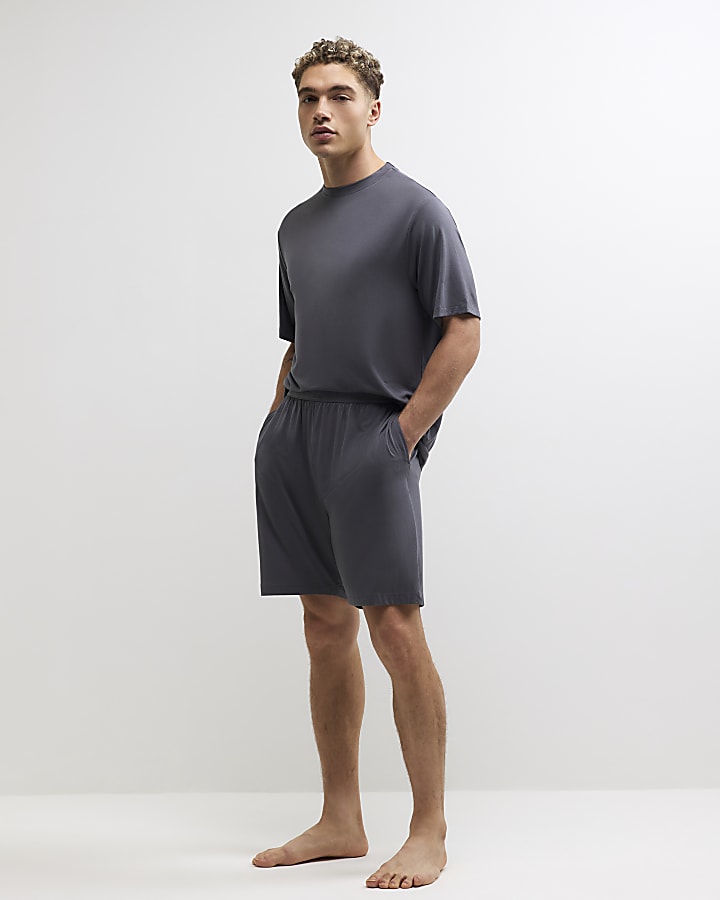 Grey Regular fit Loungewear Set