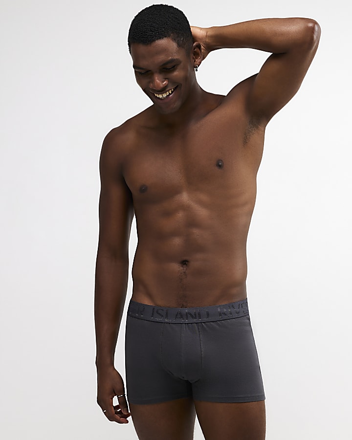 Grey Satin Pack Of 5 Trunks