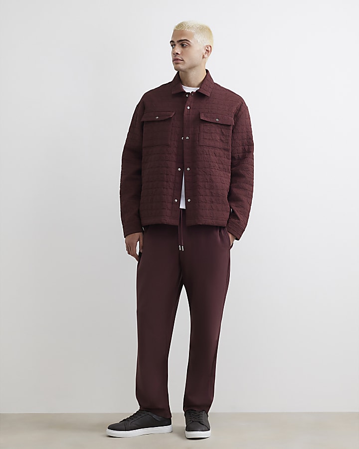 Burgundy Slim Fit Joggers