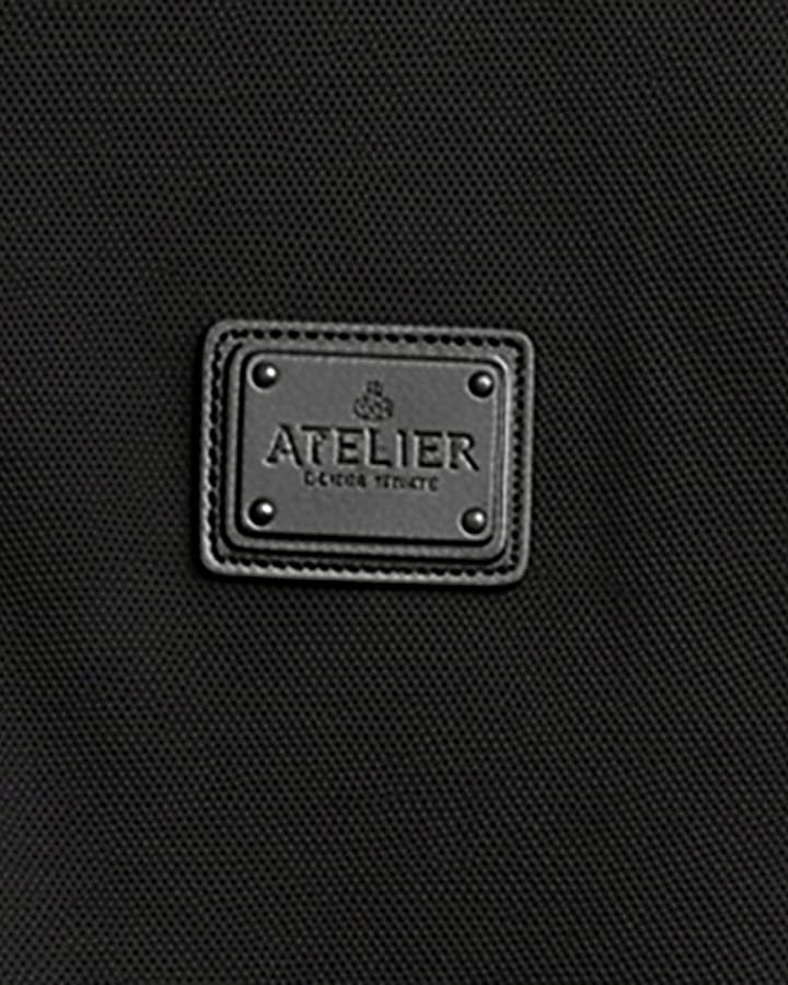 Black Slim Fit Pique Badge Polo Shirt