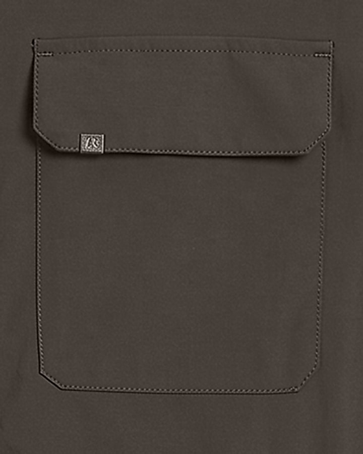 Green Muscle Fit Defined Shacket