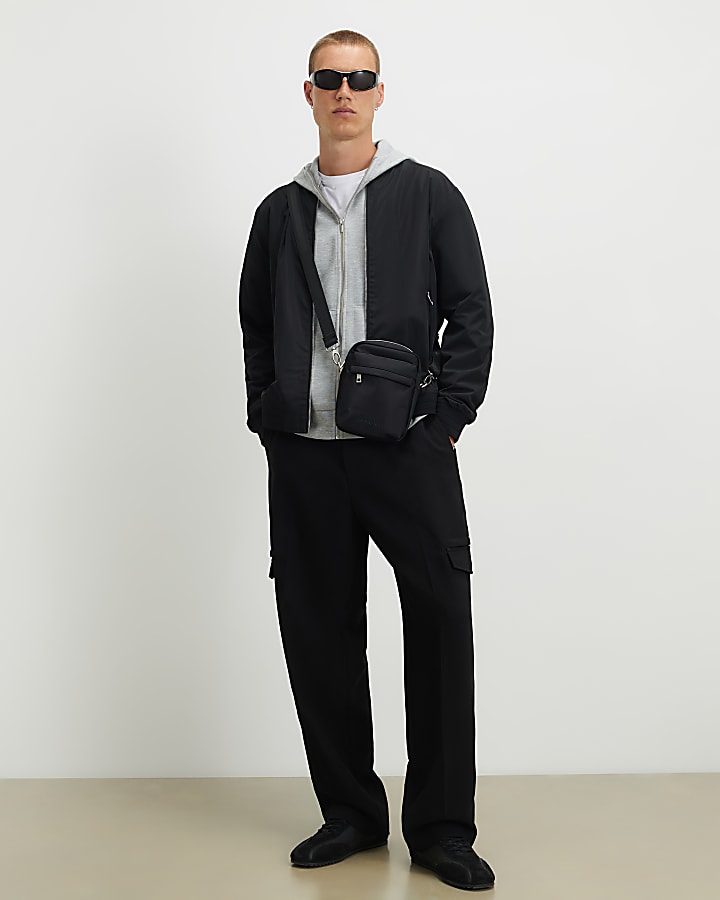 Grey Premium Oversized Fit Zipped Hoodie