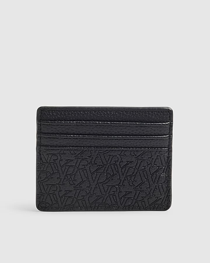 Black Monogram Card Holder