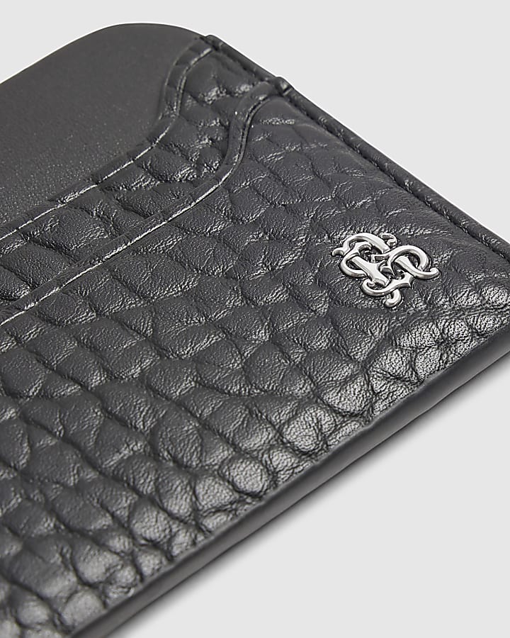 Black Faux Leather Cardholder