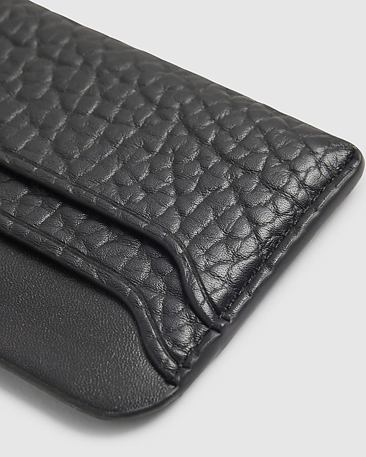 Black Faux Leather Cardholder