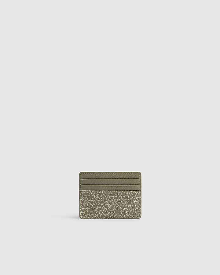 Green Monogram Card Holder