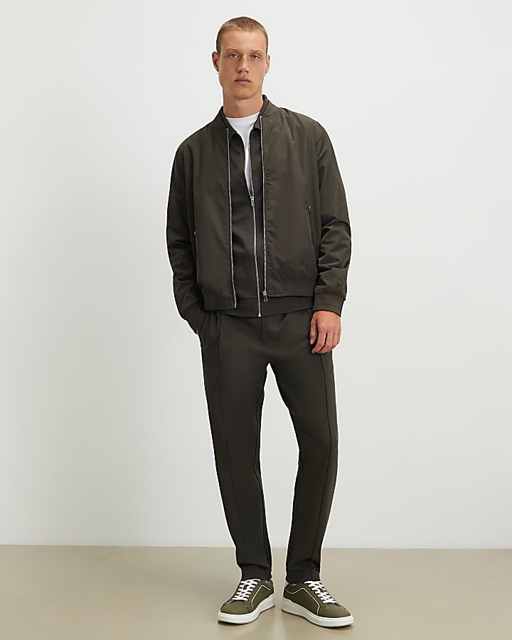 Green Slim Fit Long Sleeve Shacket