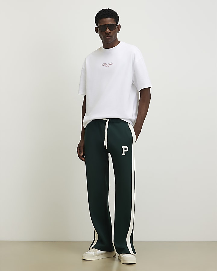 White Oversized Fit Champagne Bucket T-Shirt