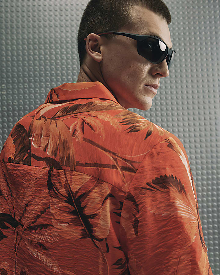 Red Hawaiian Football Shirt