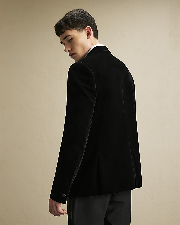 Black Velvet Blazer Jacket