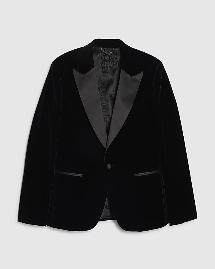 Black Velvet Blazer Jacket