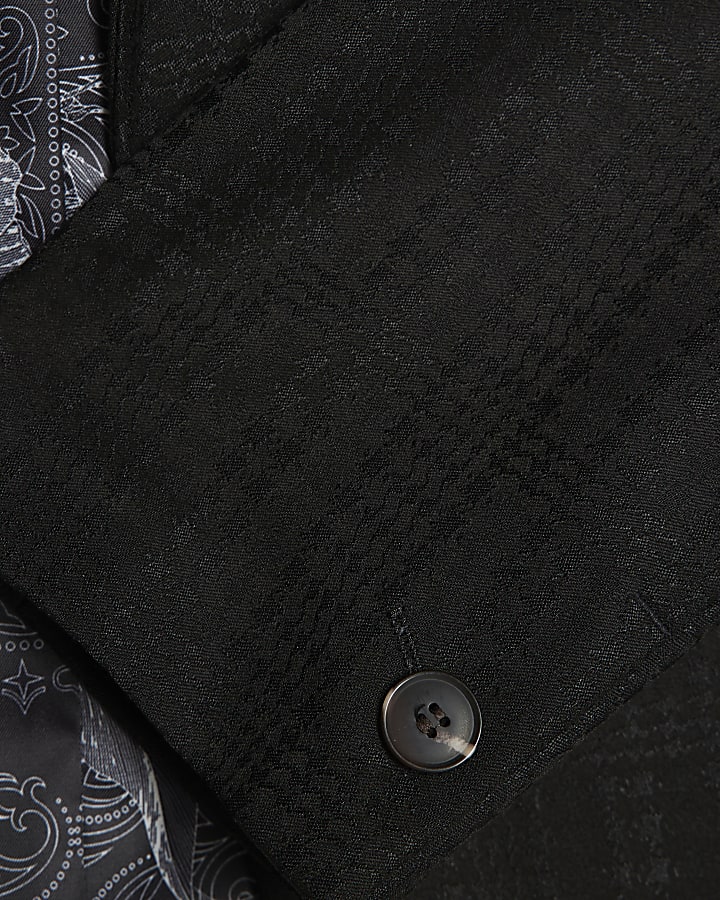 Black Check Suit Jacket
