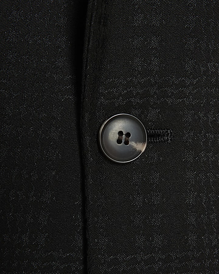 Black Check Suit Jacket