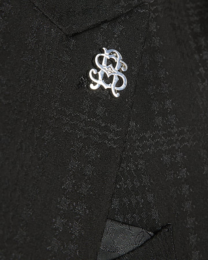 Black Check Suit Jacket