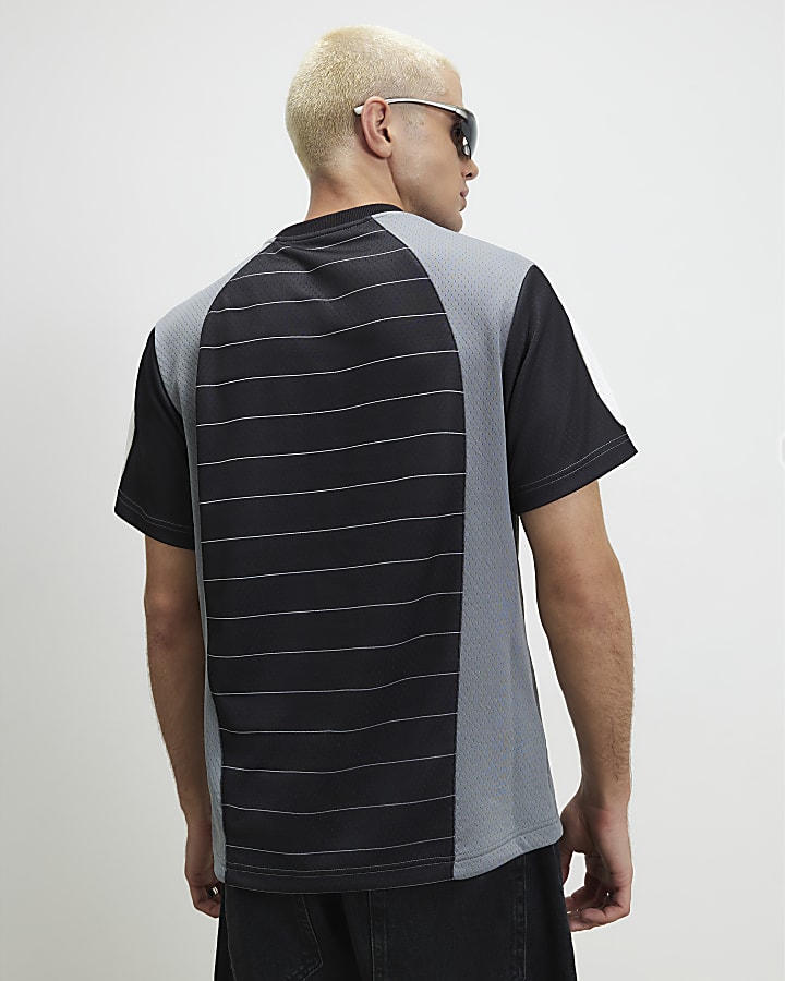 Black Stripe 365 Studios Football T-Shirt