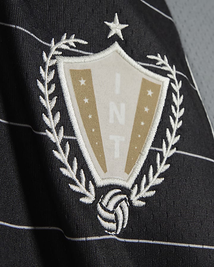Black Stripe 365 Studios Football T-Shirt