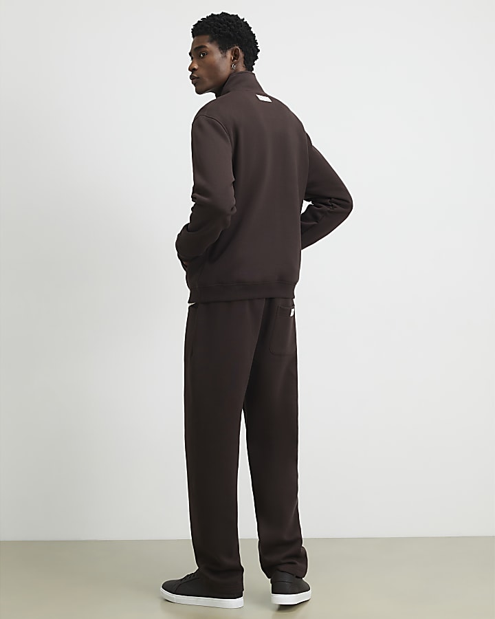 Brown Regular Fit Sanctuaire Patch Joggers
