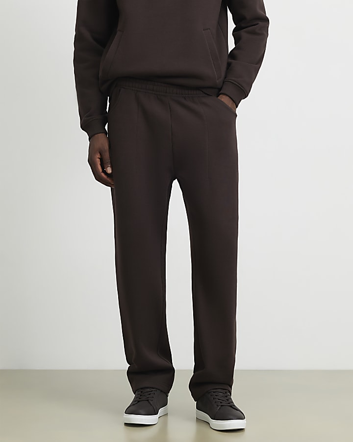 Brown Regular Fit Sanctuaire Patch Joggers