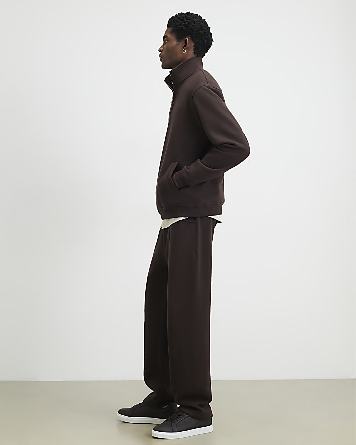 Brown Regular Fit Sanctuaire Patch Joggers