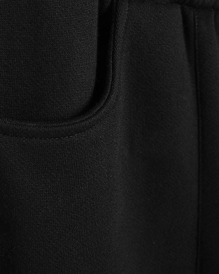 Black Regular Fit Sanctuaire Patch Joggers