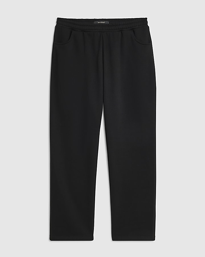 Black Regular Fit Sanctuaire Patch Joggers