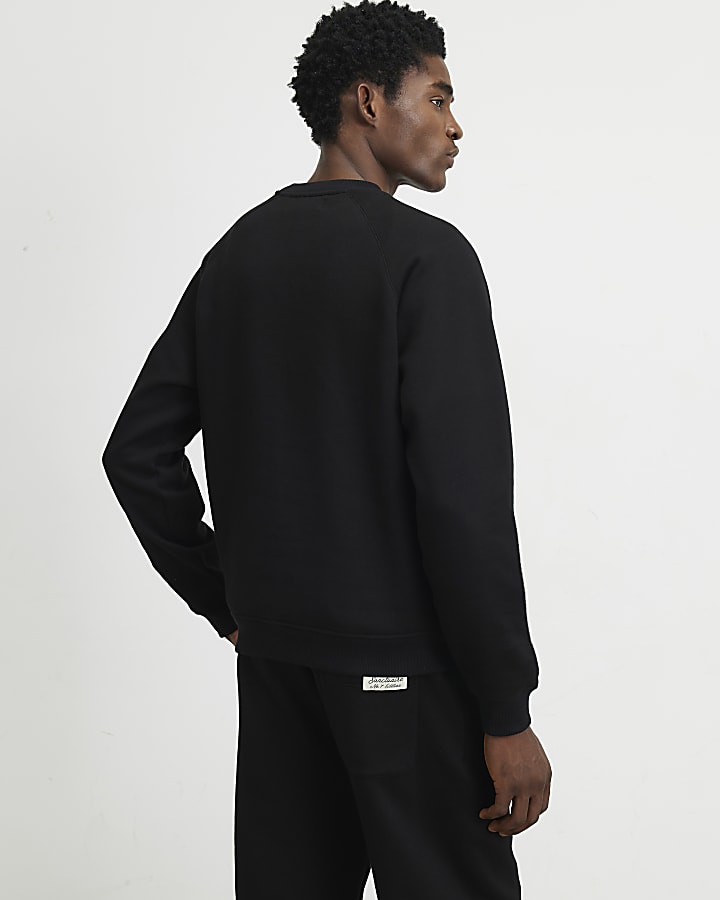 Black Regular Fit Sanctuaire Sweatshirt