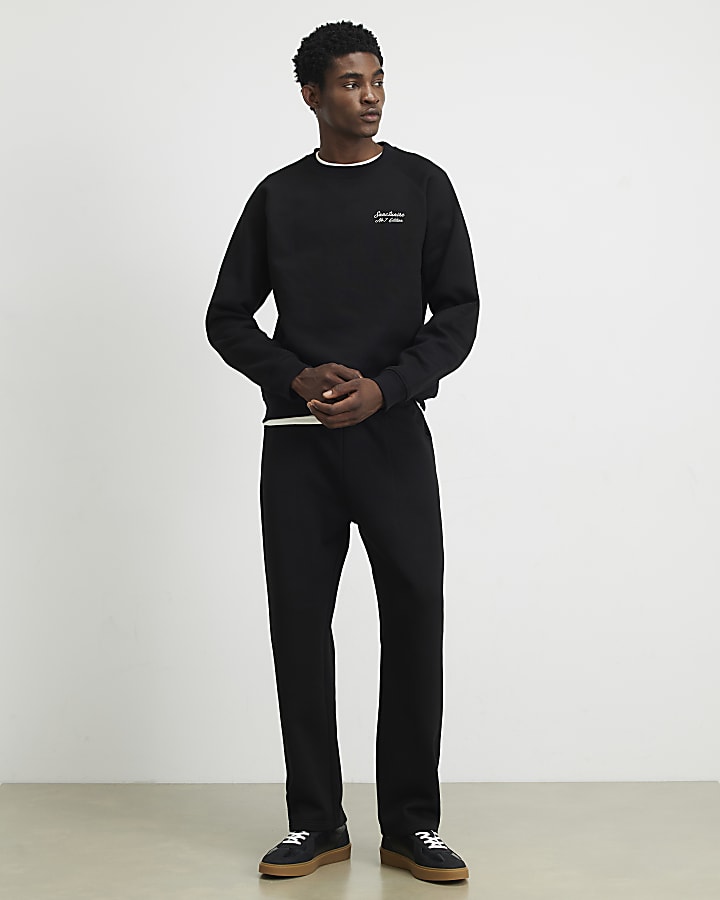 Black Regular Fit Sanctuaire Sweatshirt