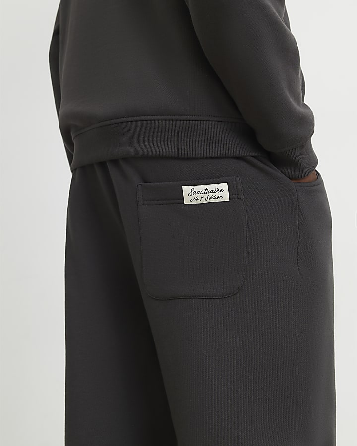 Grey Regular Fit Sanctuaire Patch Joggers