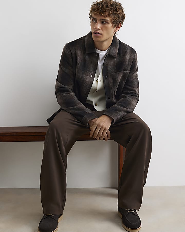 Brown Check Overshirt