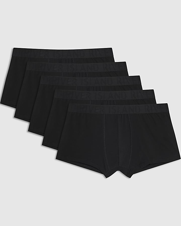 Black Extra Large Pack Of 5 Trunks