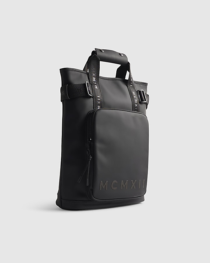 Black Rubber MCMXII Tote Backpack