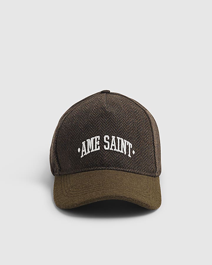 Khaki Ame Saint Herringbone Cap