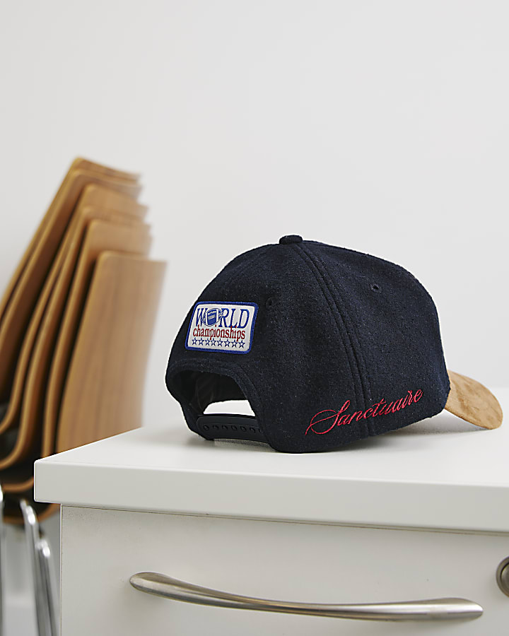 Navy Sanctuaire Colour Blocked Cap