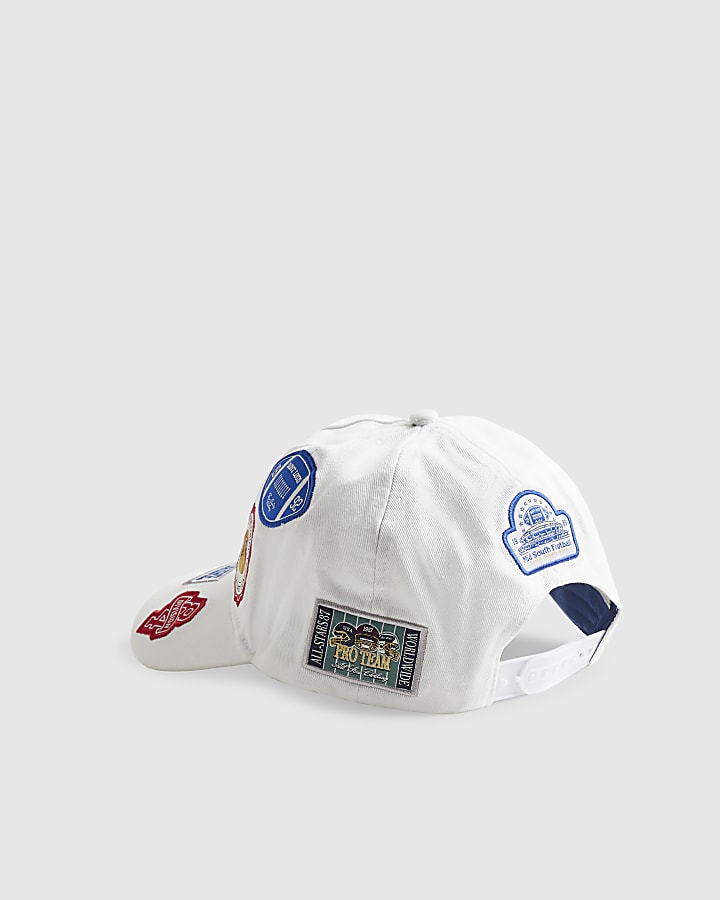 White Badged Racing Cap