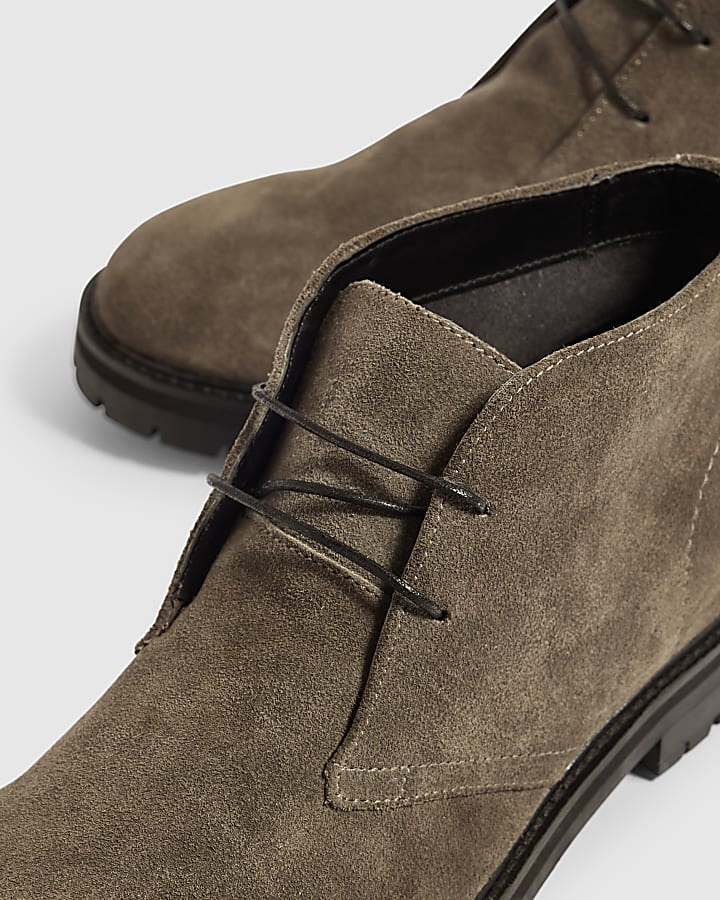Grey Suede Chukka Boots
