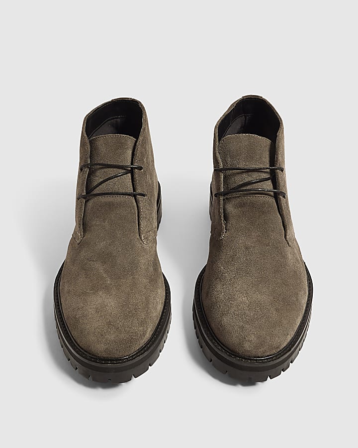 Grey Suede Chukka Boots