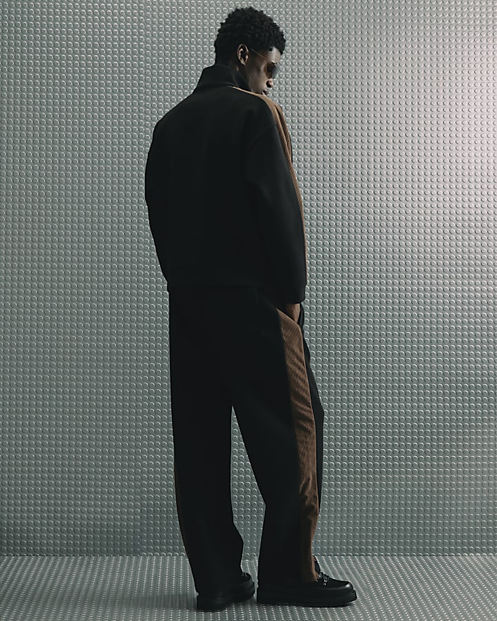 Black Regular Fit Corduroy Sanctuaire Jogger
