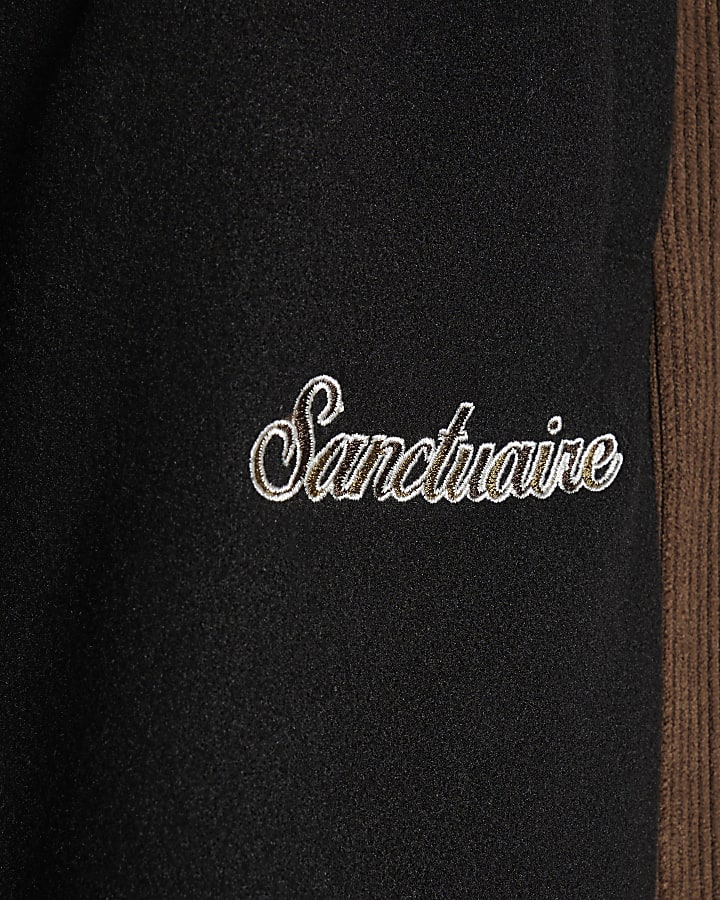 Black Regular Fit Corduroy Sanctuaire Jogger