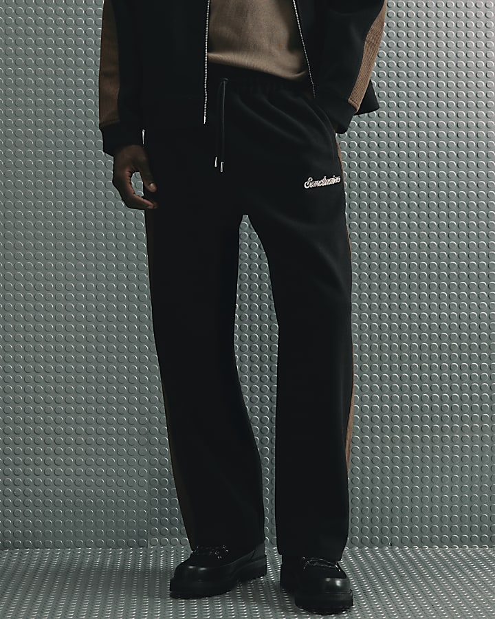 Black Regular Fit Corduroy Sanctuaire Jogger